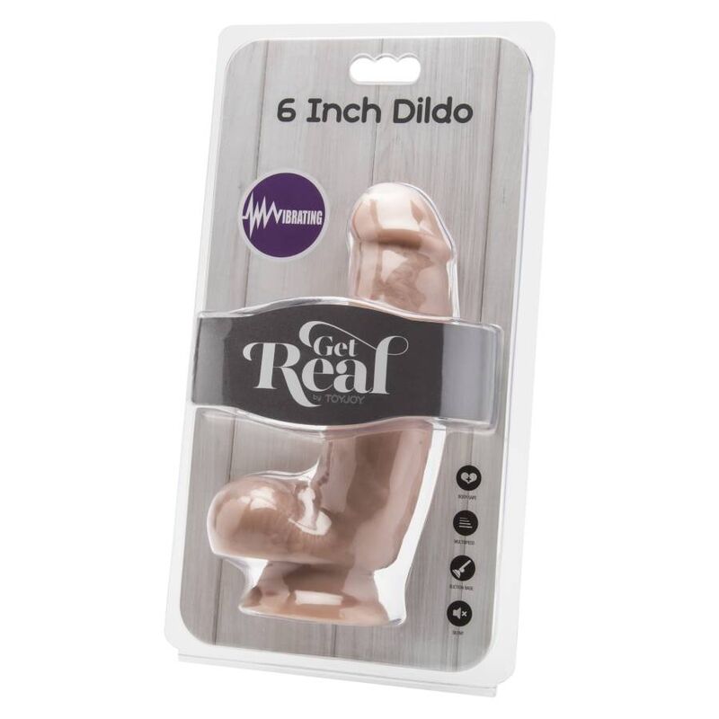 GET REAL - DILDO 12 CM CON VIBRATORE PER SFERE Get Real