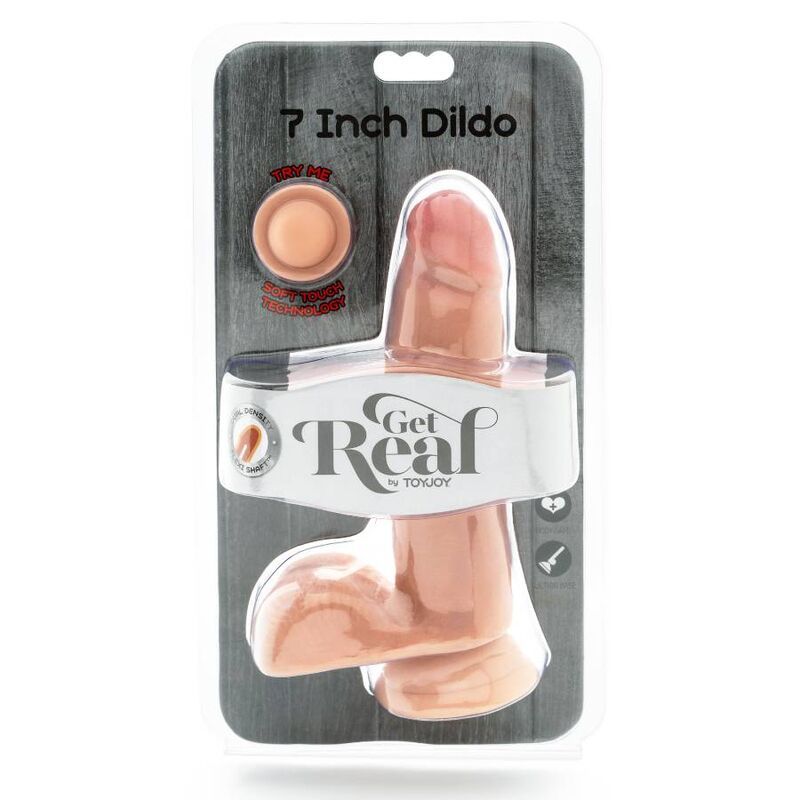 GET REAL - DILDO A DOPPIA DENSIT 12 CM PALLE DI PELLE Get Real