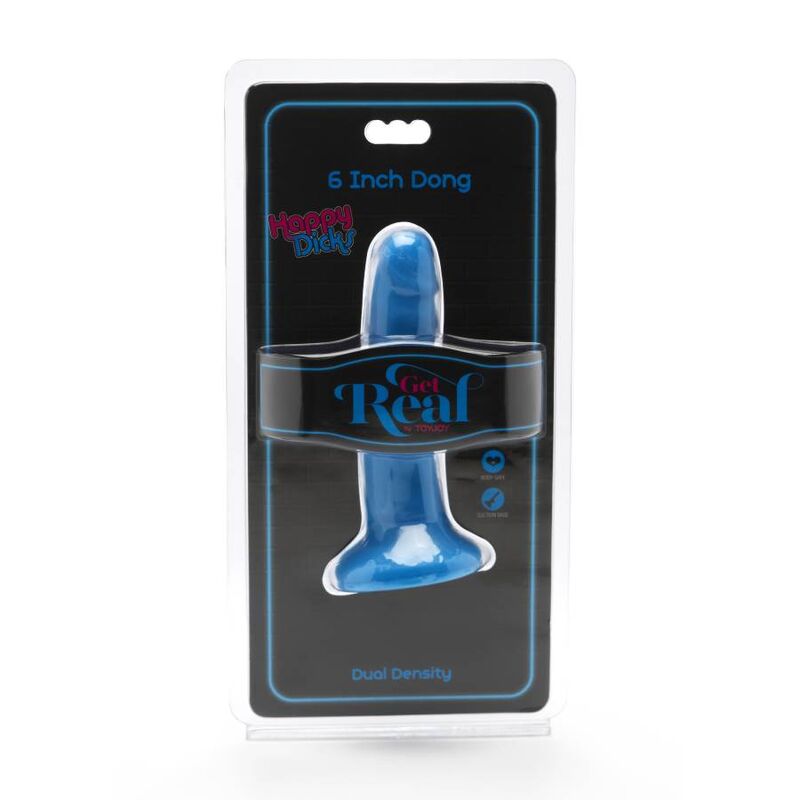 GET REAL - HAPPY DICKS DONG 12 CM BLU Get Real