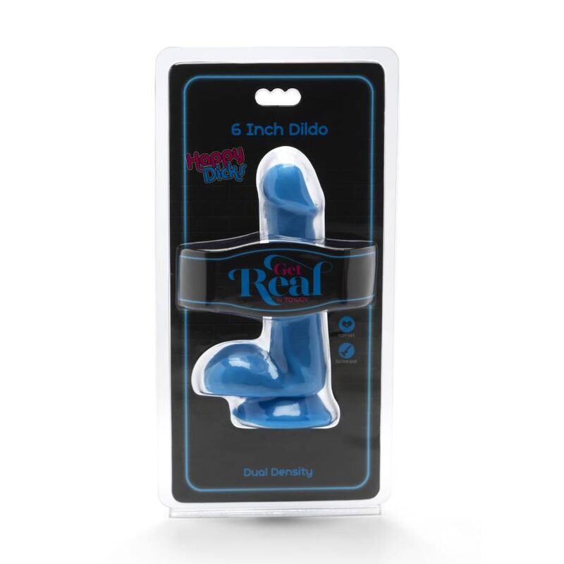 GET REAL - HAPPY DICKS DILDO 12 CM SFERE BLU Get Real