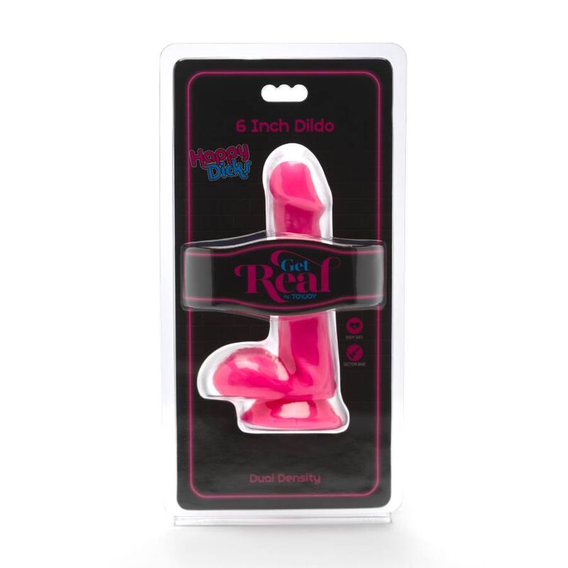 GET REAL - HAPPY DICKS DILDO 12 CM SFERE ROSA Get Real