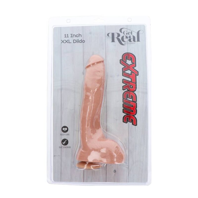 GET REAL - DILDO XXL ESTREMO 28 CM PELLE Get Real