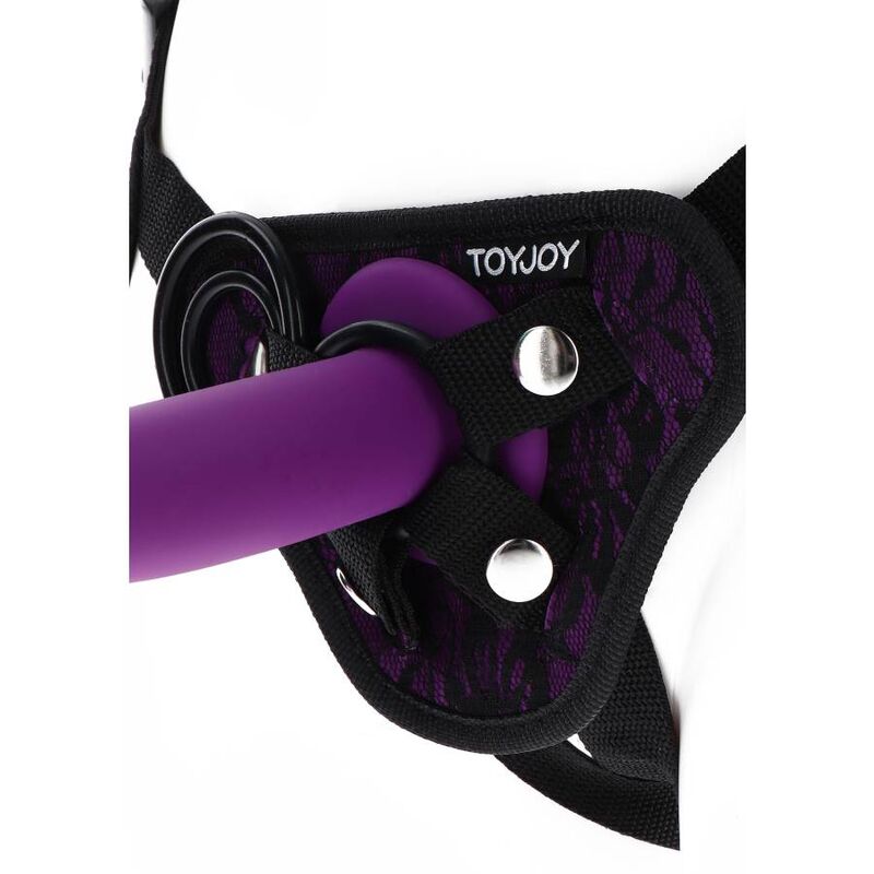 GET REAL - IMBRAGATURA IN PIZZO CON CINTURINO VIOLA Get Real
