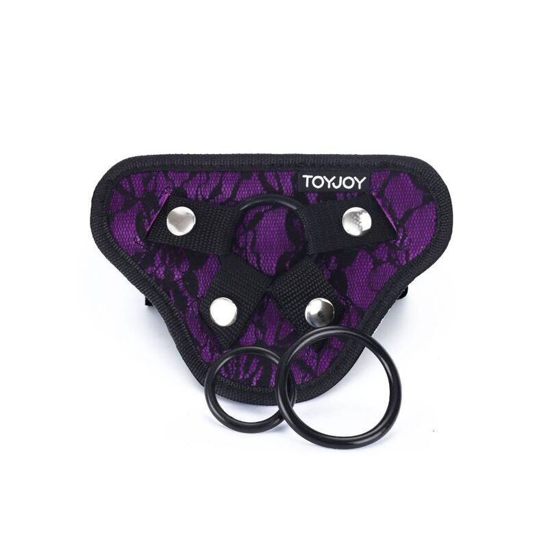 GET REAL - IMBRAGATURA IN PIZZO CON CINTURINO VIOLA Get Real