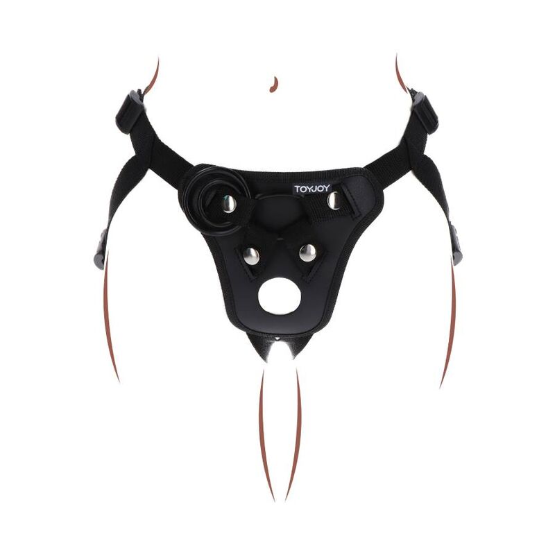 GET REAL - IMBRACATURA DA PIACERE CON CINTURINO NERA Get Real