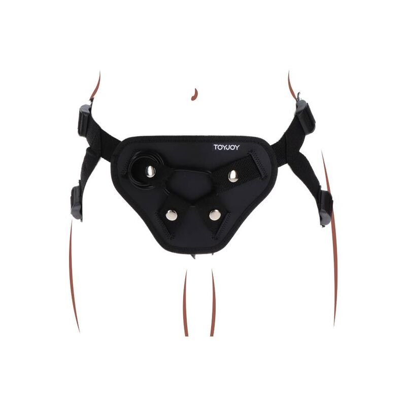 GET REAL - IMBRACATURA DELUXE CON CINTURINO NERO Get Real