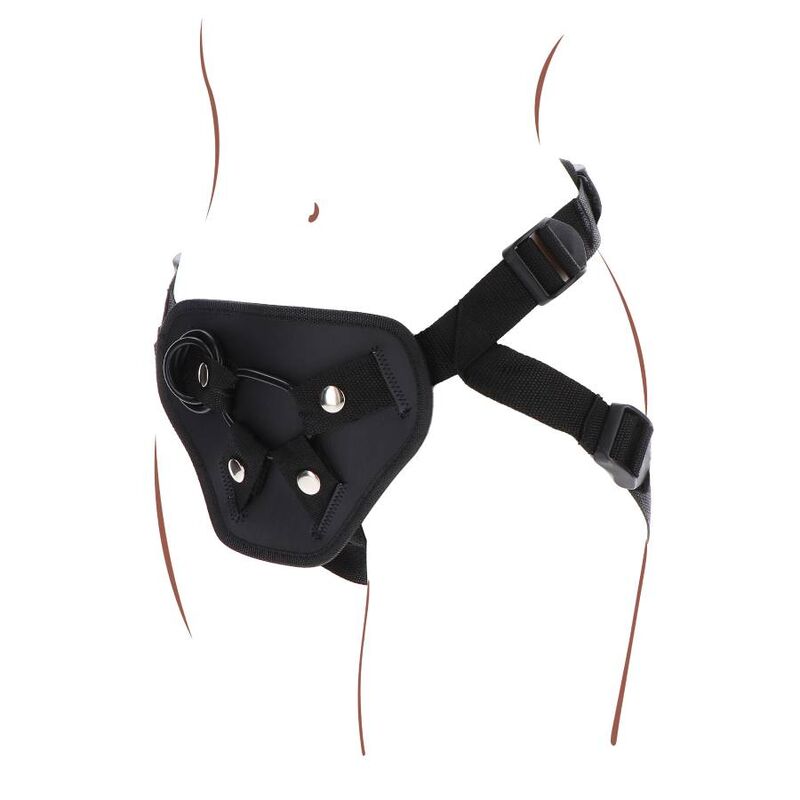 GET REAL - IMBRACATURA DELUXE CON CINTURINO NERO Get Real