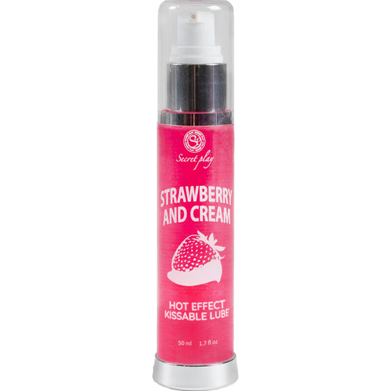 SECRETPLAY - LUBRIFICANTE 2-1 EFFETTO CALORE FRAGOLA E CREMA 50 ML Secretplay Cosmetic