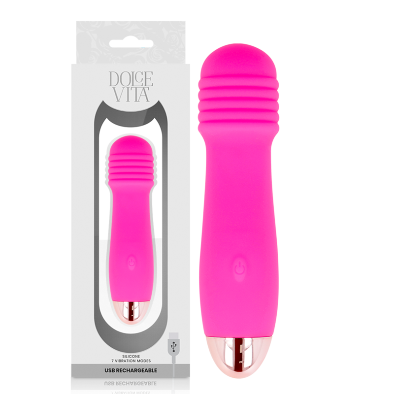 DOLCE VITA - VIBRATORE RICARICABILE TRE ROSA 7 VELOCIT Dolce Vita