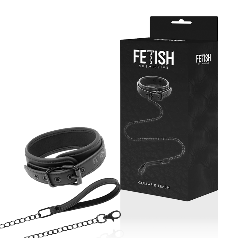 FETISH SUBMISSIVE - COLLANA A CATENA CON FODERA IN NOPRENE Fetish Submissive Bondage