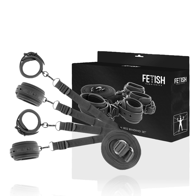FETISH SUBMISSIVE - SET DI MANETTE E CRAVATTE CON FODERA IN NOPRENE Fetish Submissive Bondage