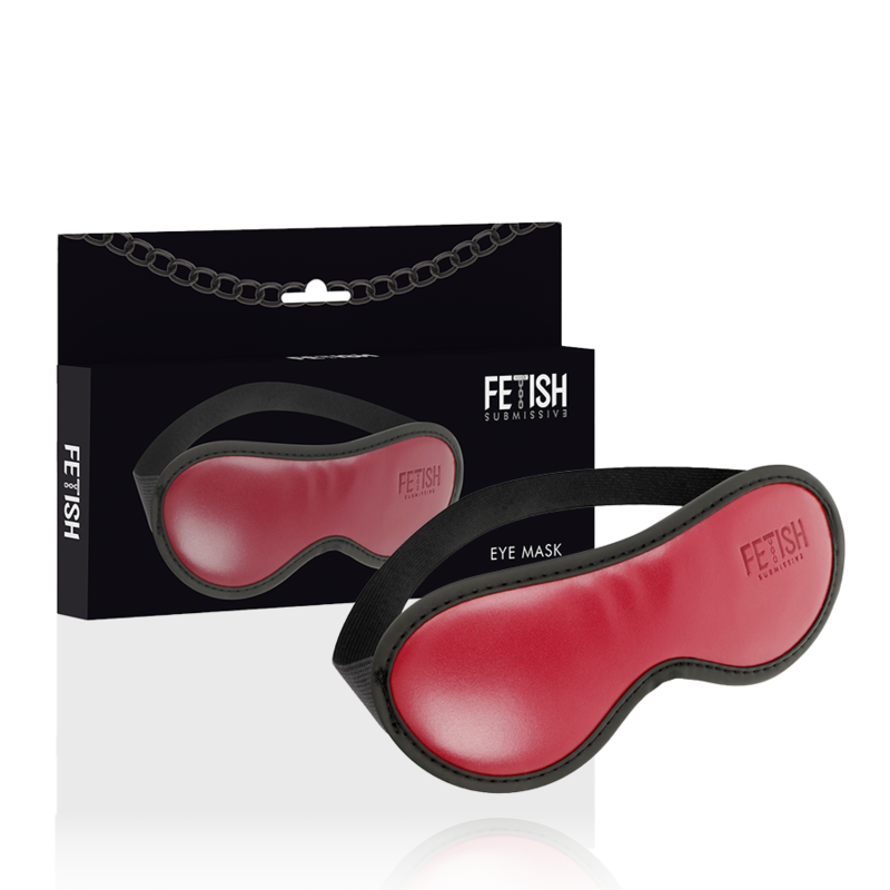 FETISH SUBMISSIVE DARK ROOM - MASCHERA VEGANA IN PELLE CON FODERA IN NEOPRENE Fetish Submissive Dark Room