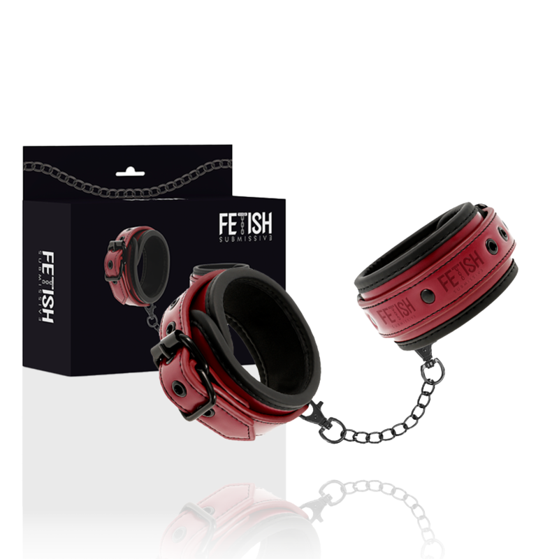 FETISH SUBMISSIVE DARK ROOM - MANETTE VEGAN IN PELLE CON FODERA IN NEOPRENE Fetish Submissive Dark Room