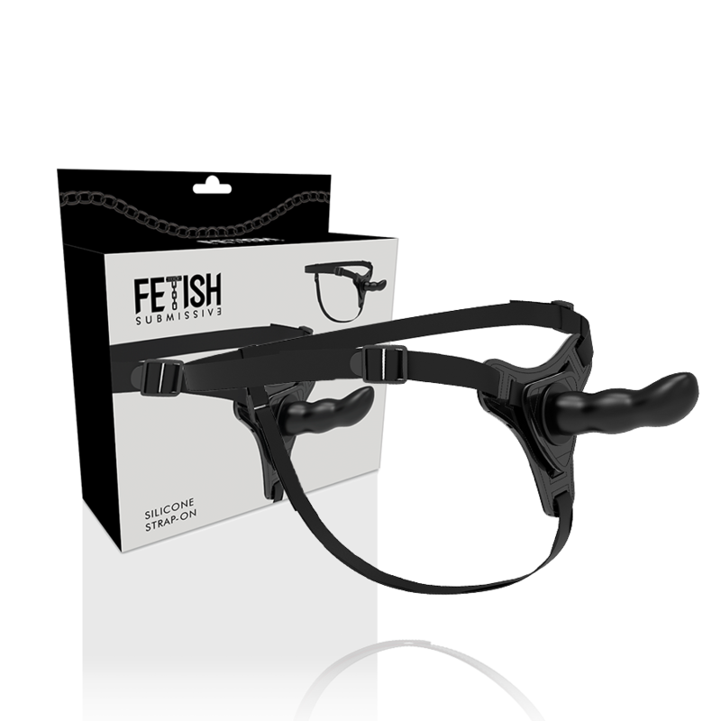 FETISH SUBMISSIVE HARNESS - SILICONE NERO PUNTO G 16 CM Fetish Submissive Harness