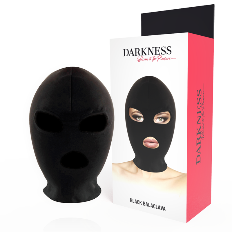 DARKNESS - MASCHERA DI SOTTOMISSIONE BDSM BOCCA E OCCHI NERA Darkness Bondage
