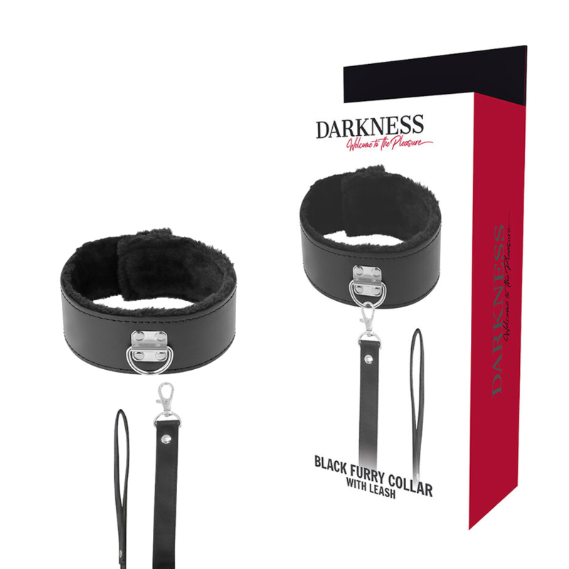 DARKNESS - COLLANA FODERATA CON CATENA IN TITANIO Darkness Bondage