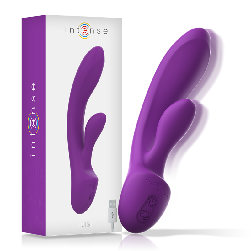 INTENSE - VIBRATORE LUIGI RABBIT SILICONE LIQUIDO VIOLA Intense Fun