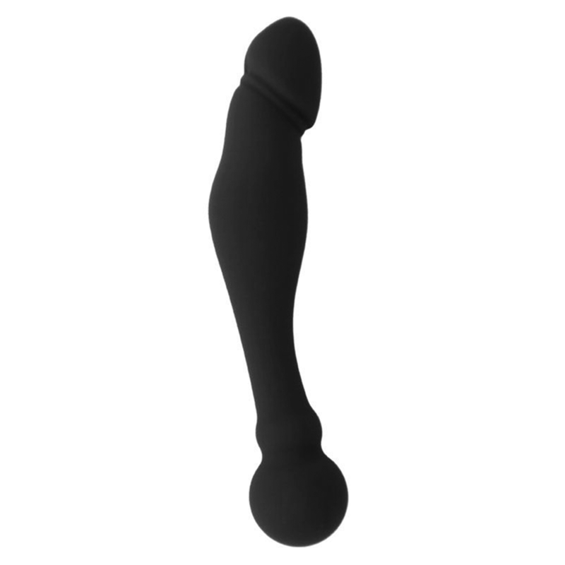 BLACK&SILVER - DILDO STIMOLANTE DEL PUNTO G KARL 18 CM Black&silver