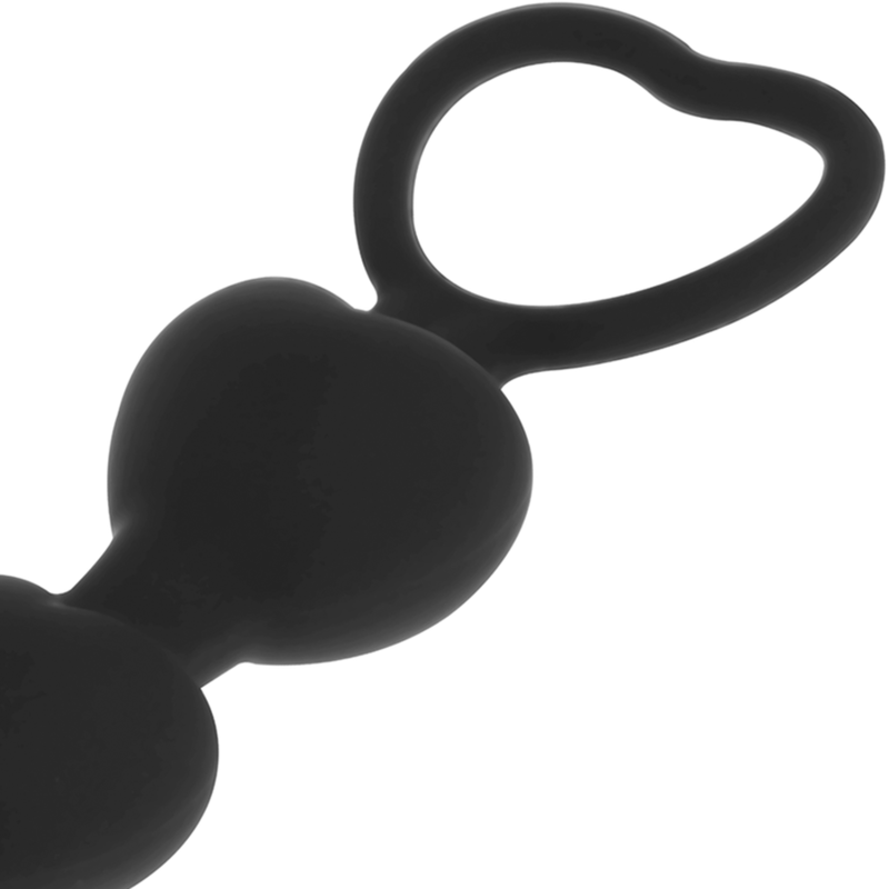 BLACK&SILVER - MILA ANALE CATENA DI CUORI 18 CM Black&silver