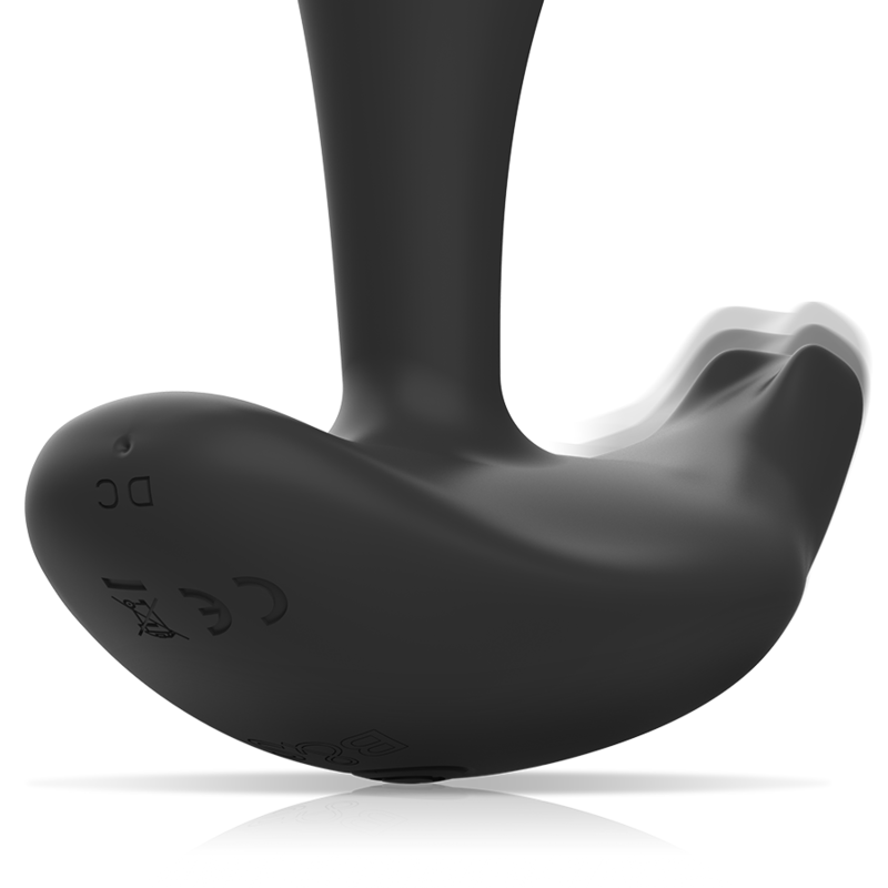 BLACK&SILVER - TELECOMANDO IN SILICONE PLUG ANALE DWAYNE Black&silver