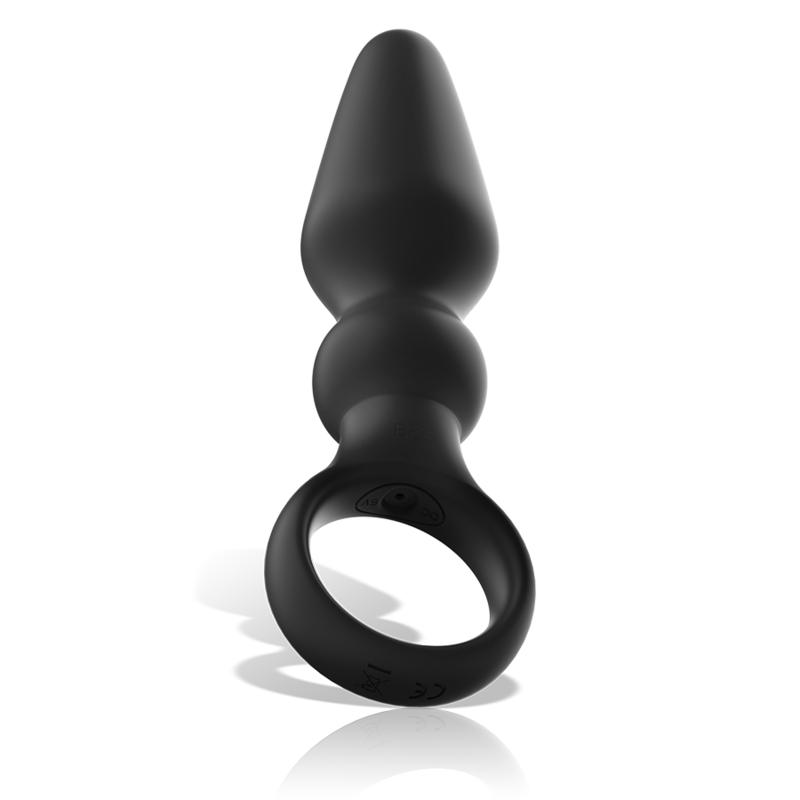 BLACK&SILVER - POTENTE PLUG ANALE IN SILICONE OZZY Black&silver