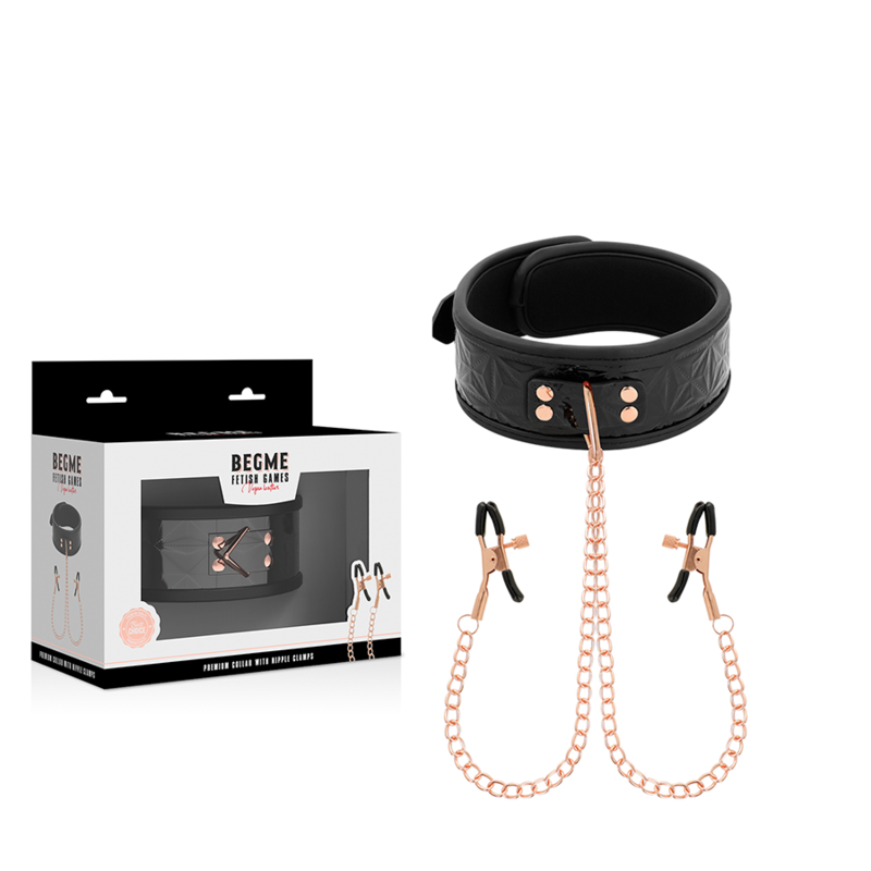 BEGME - BLACK EDITION COLLARE CON MORSETTI PER CAPEZZOLI Begme Black Edition
