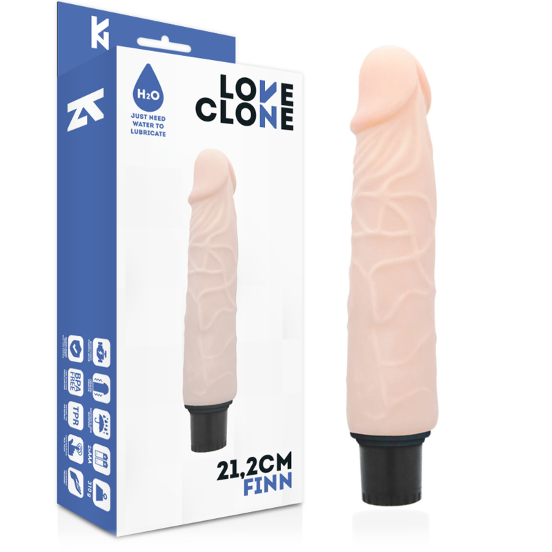LOVECLONE - VIBRATORE AUTOLUBRIFICANTE FINN 21.2 CM -O- 3.8 CM Loveclone