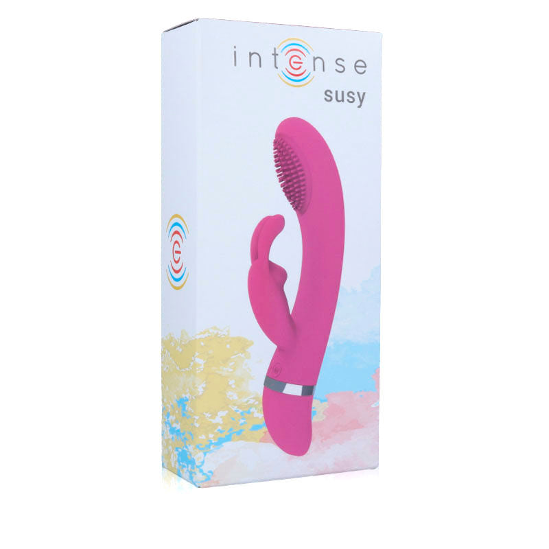 INTENSE - VIBRATORE OSCILLANTE SUSY IN SILICONE ROSA CONIGLIO Intense Fun
