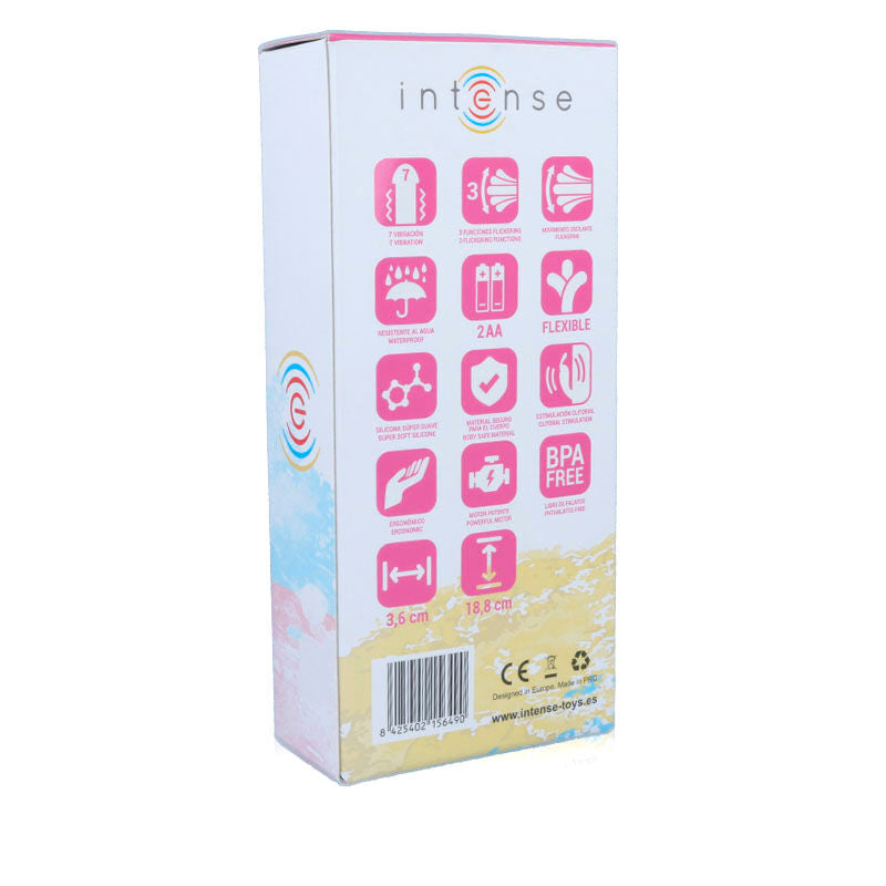 INTENSE - VIBRATORE OSCILLANTE SUSY IN SILICONE ROSA CONIGLIO Intense Fun