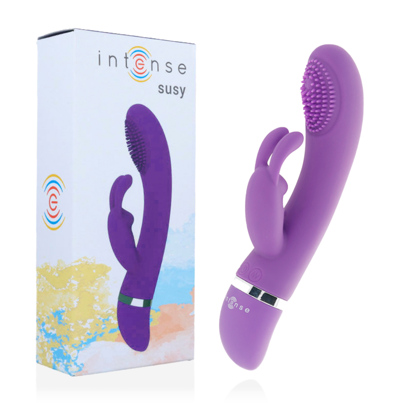 INTENSE - VIBRATORE OSCILLANTE IN SILICONE RABBIT LILLA SUSY Intense Fun