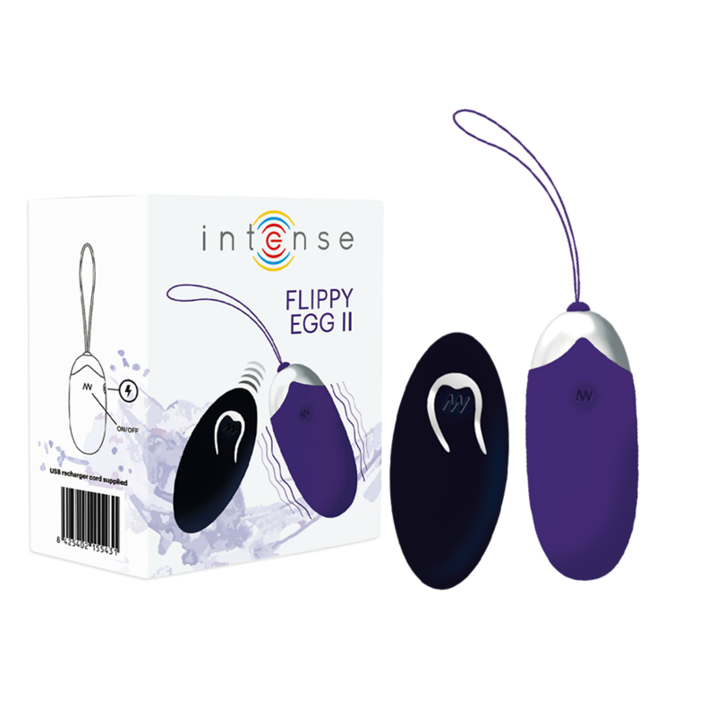INTENSE - UOVO VIBRANTE FLIPPY II CON TELECOMANDO VIOLA Intense Couples Toys