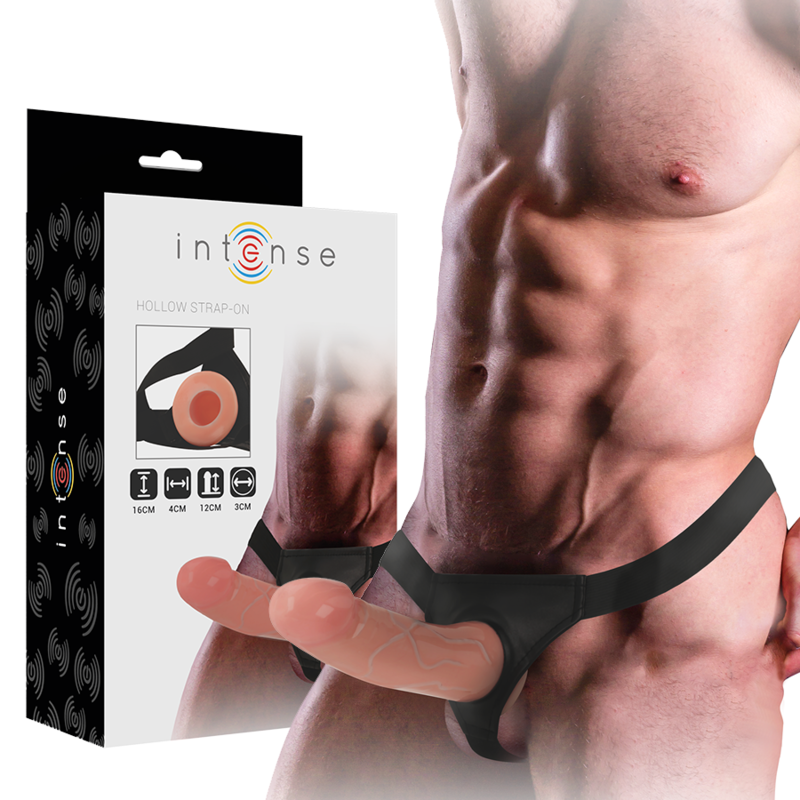 INTENSE - IMBRACATURA CAVA CON DILDO 16 X 3 CM Intense Couples Toys