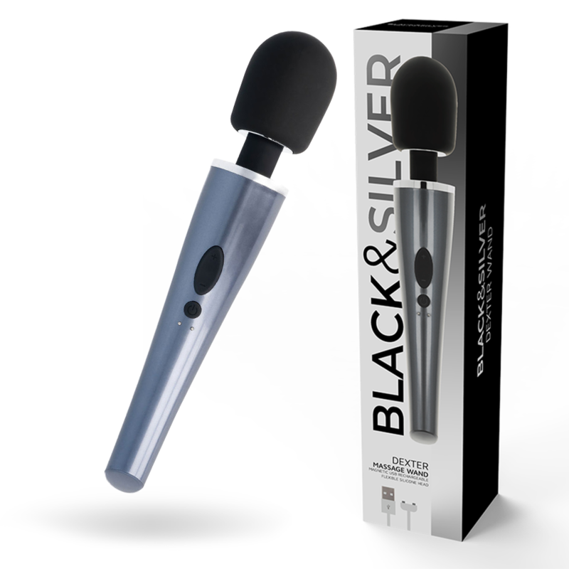 BLACK&SILVER - BACCHETTA DA MASSAGGIO DEXTER Black&silver