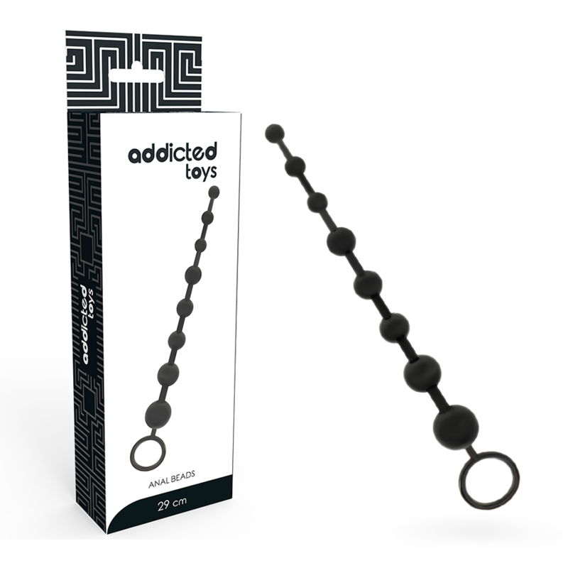 ADDICTED TOYS - PERLINE ANALI 29 CM NERO Addicted Toys