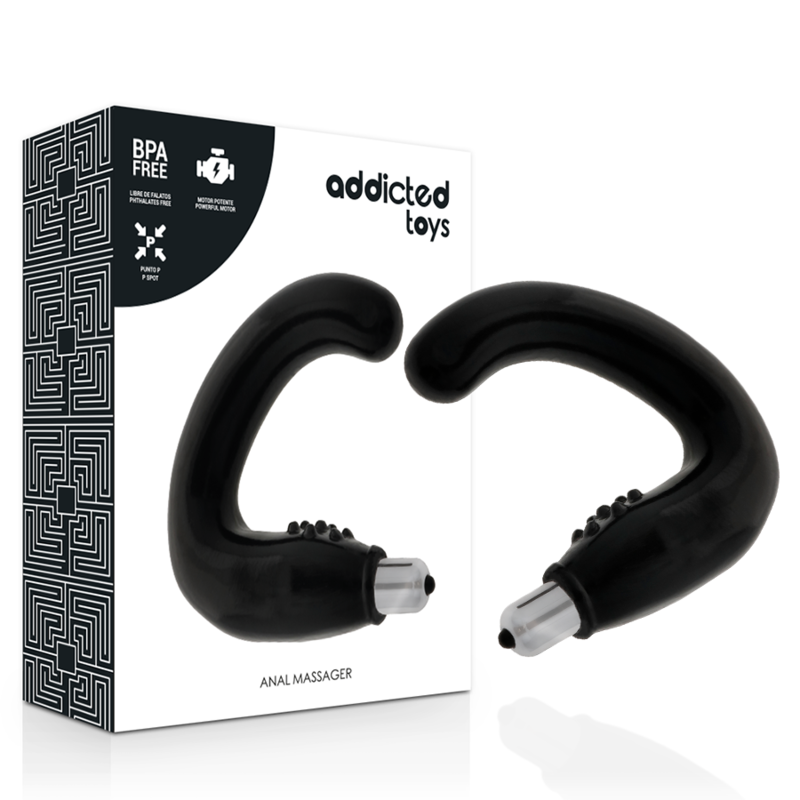 ADDICTED TOYS - MASSAGGIATORE ANALE NERO Addicted Toys