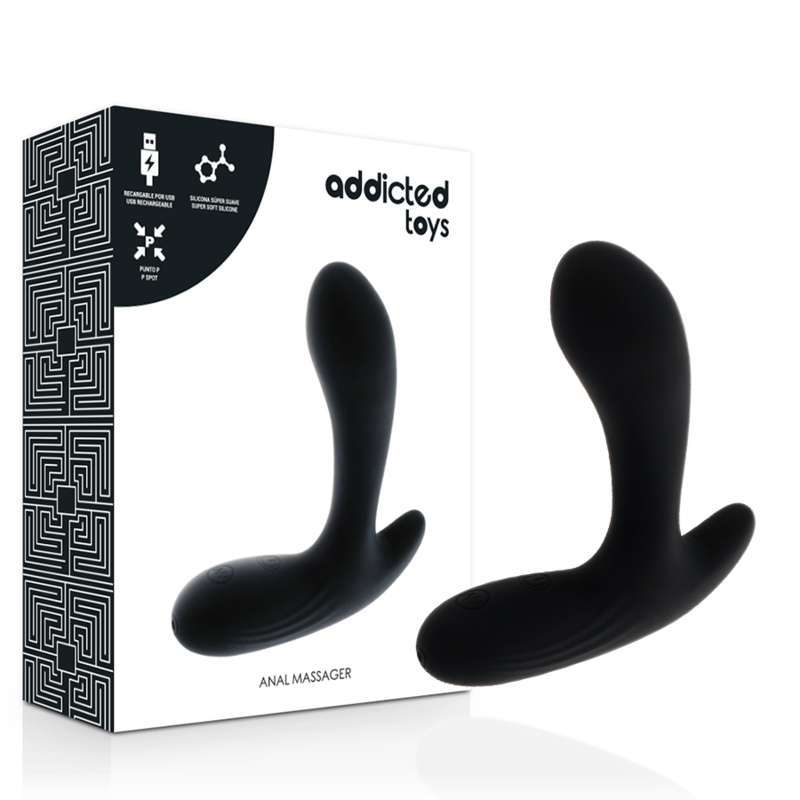 ADDICTED TOYS - MASSAGGIATORE ANALE VIBRAZIONE NERA Addicted Toys