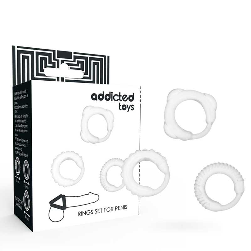 ADDICTED TOYS - SET C-RING TRASPARENTE Addicted Toys