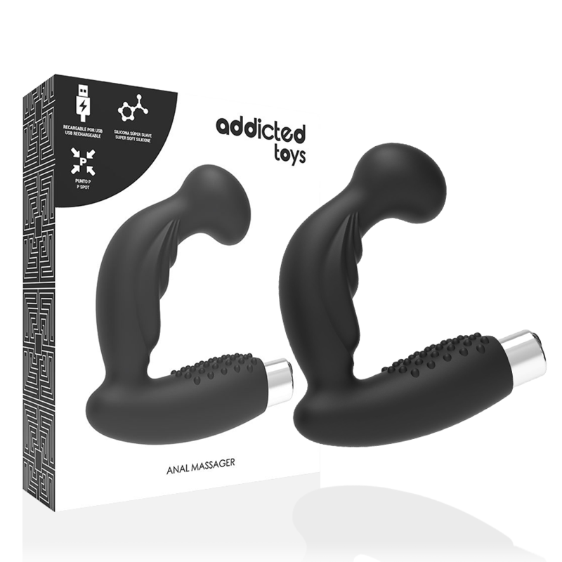 ADDICTED TOYS - VIBRATORE PROSTATICO RICARICABILE MODELLO 3 - NERO Addicted Toys