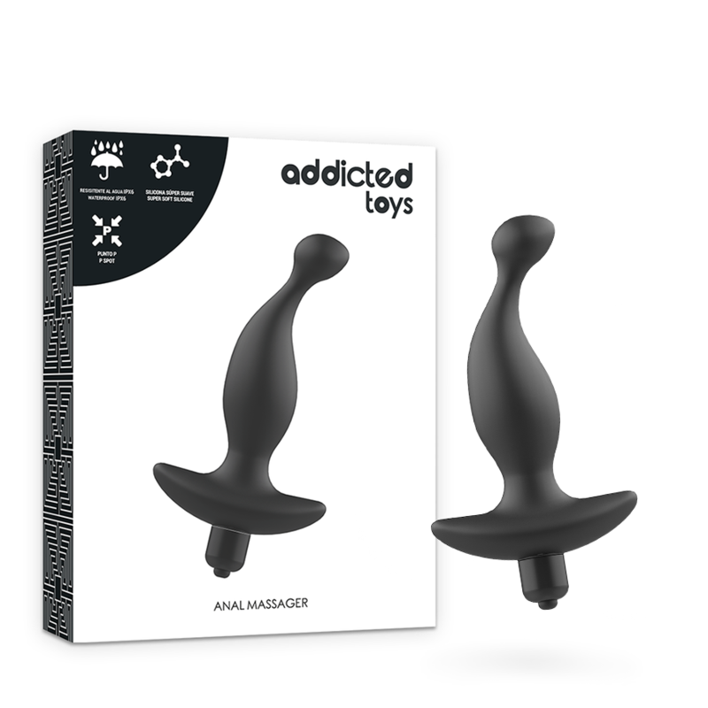 ADDICTED TOYS - MASSAGGIATORE ANALE CON VIBRAZIONE NERAMODELLO 1 Addicted Toys
