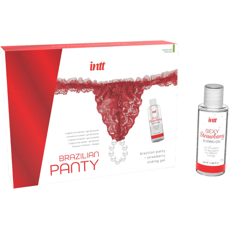 INTT RELEASES - BRASILIANA ROSSA CON PERLE E GEL LUBRIFICANTE 50 ML Intt Releases