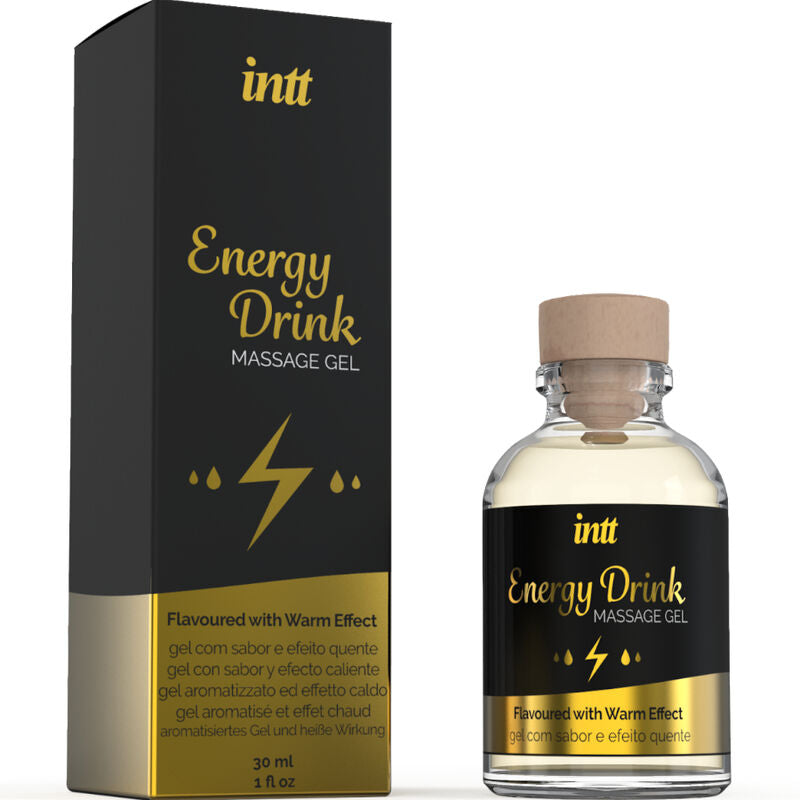 INTT MASSAGE & ORAL SEX - GEL DA MASSAGGIO CON BEVANDA ENERGETICA AROMATIZZATA ED EFFETTO RISCALDANTE Intt Massage & Oral Sex