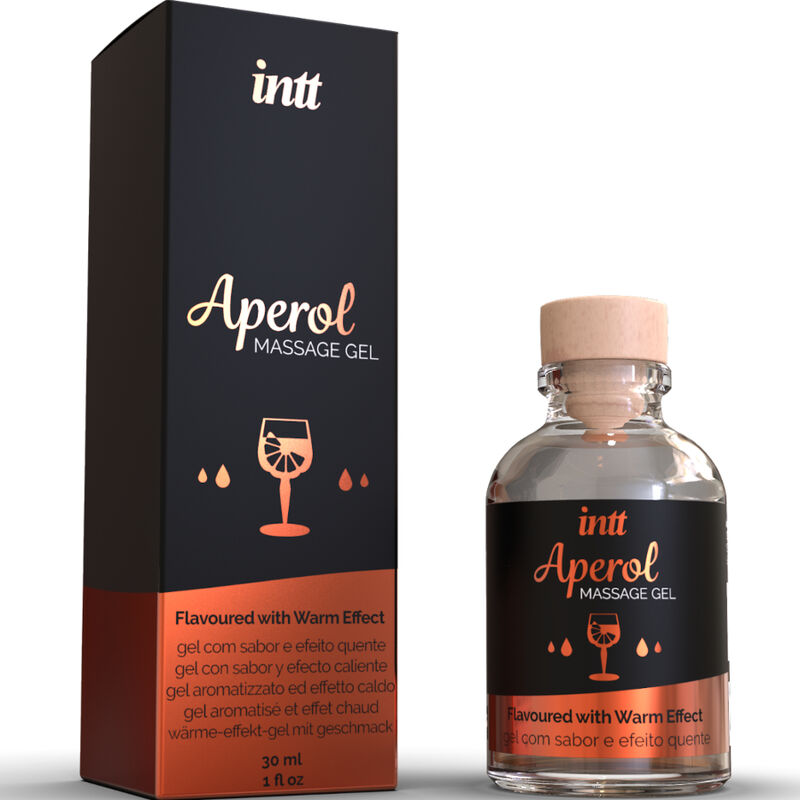 INTT MASSAGE & ORAL SEX - GEL DA MASSAGGIO APEROL EFFETTO CALORE INTENSO Intt Massage & Oral Sex