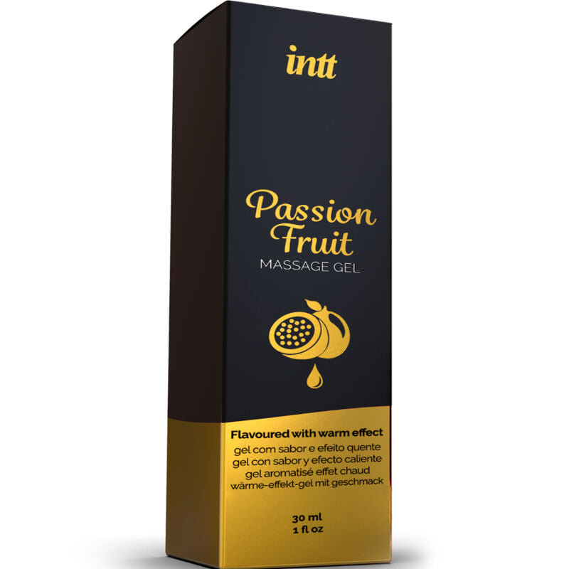 INTT MASSAGE & ORAL SEX - GEL DA MASSAGGIO AL GUSTO DI FRUTTO DELLA PASSIONE CON EFFETTO CALORE Intt Massage & Oral Sex