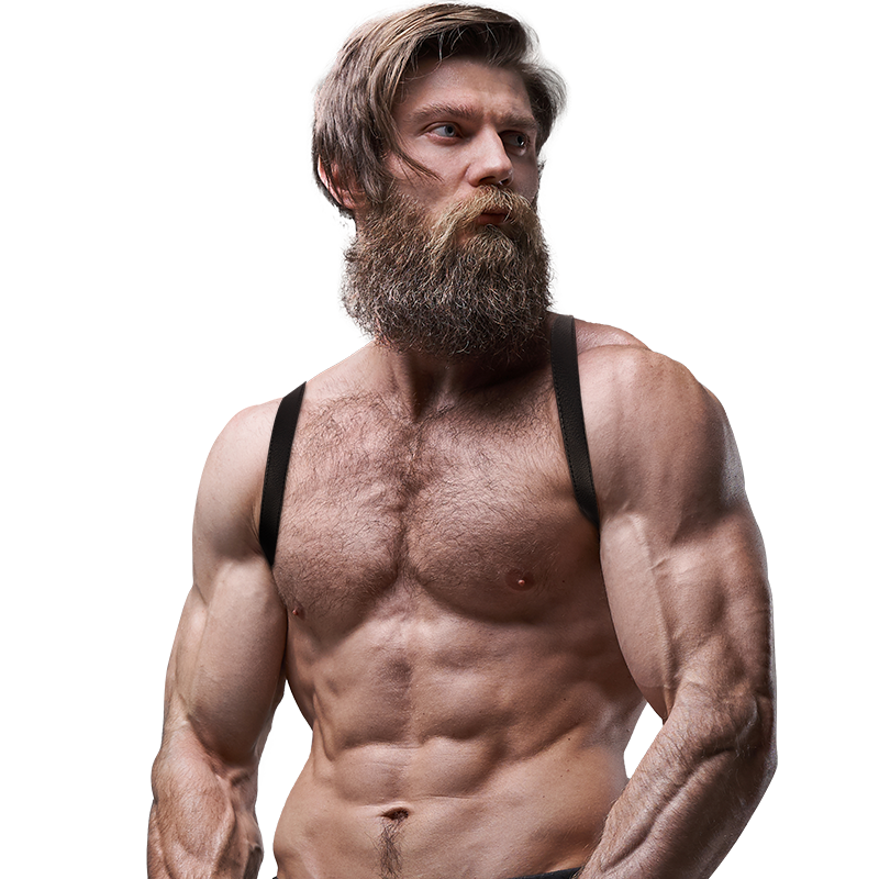 FETISH SUBMISSIVE ATTITUDE - IMBRACATURA POSTERIORE IN ECOPELLE DA UOMO Fetish Submissive Attitude