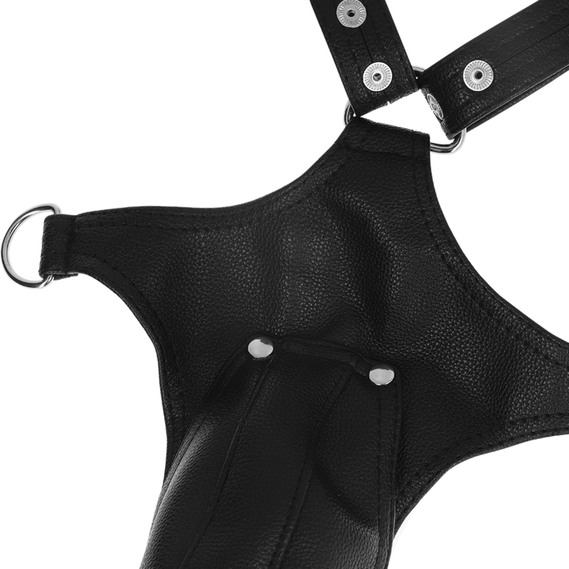 FETISH SUBMISSIVE ATTITUDINE - IMBRACATURA JOCK STRAP IN ECOPELLE DA UOMO Fetish Submissive Attitude