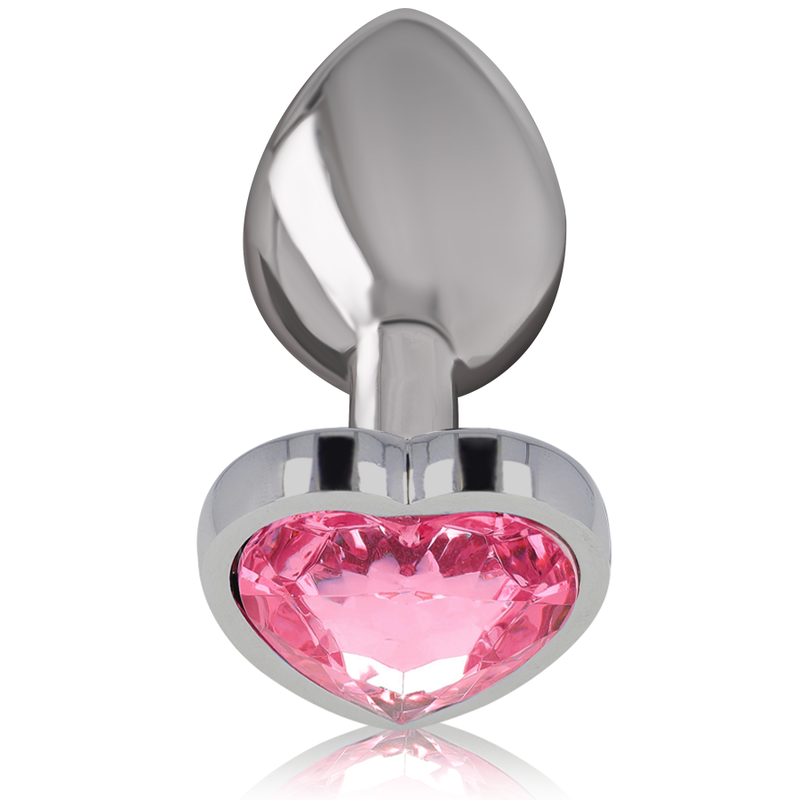 INTENSE - PLUG ANALE IN METALLO ALLUMINIO CUORE ROSA TAGLIA L Intense Anal Toys
