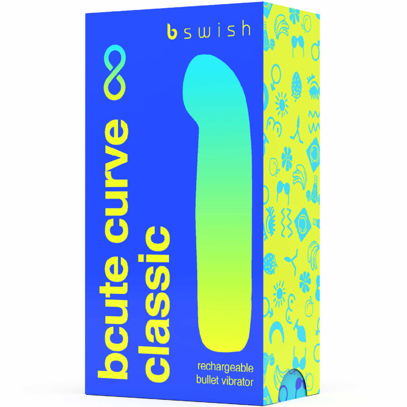 B SWISH - BCUTE CURVE INFINITE CLASSIC VIBRATORE RICARICABILE IN SILICONE BLU B Swish