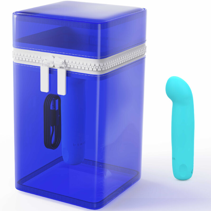 B SWISH - VIBRATORE RICARICABILE IN SILICONE BLU BCUTE CURVE INFINITE CLASSIC EDIZIONE LIMITATA B Swish