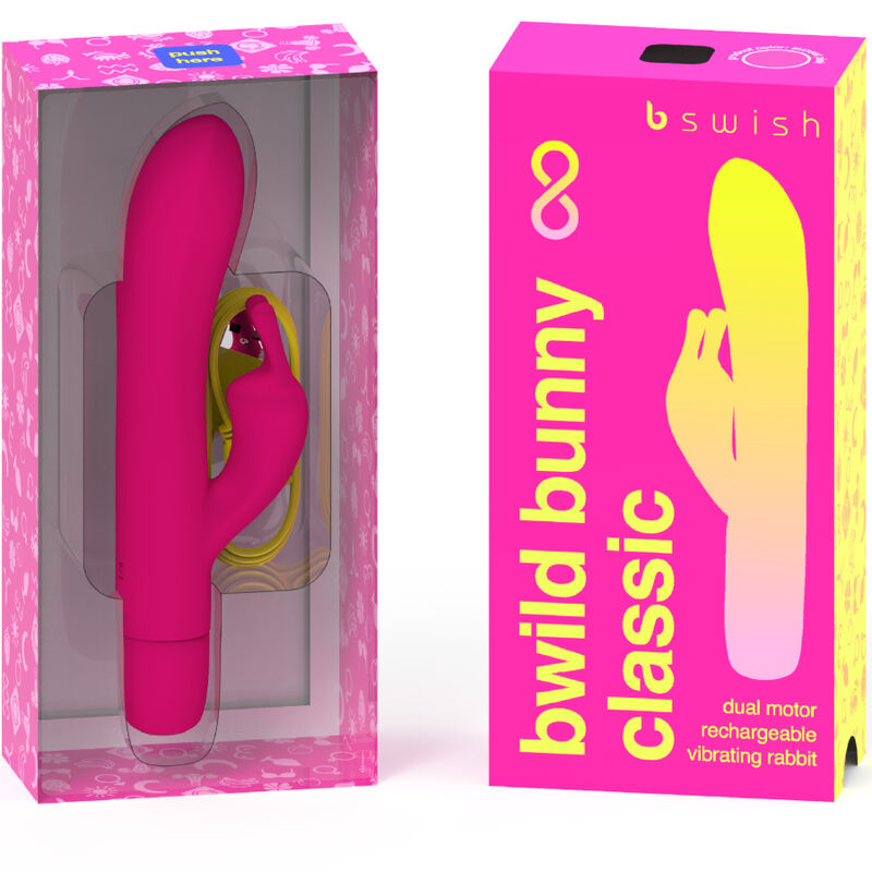 B SWISH - BWILD BUNNY INFINITE CLASSIC VIBRATORE RICARICABILE IN SILICONE ROSA B Swish