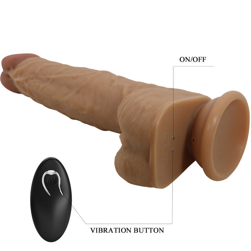 PRETTY LOVE - DILDO IN SILICONE JONATHAN 3 VIBRAZIONI + 3 MISURE DI INSERIMENTO TELECOMANDO 21 CM Pretty Love High Grade